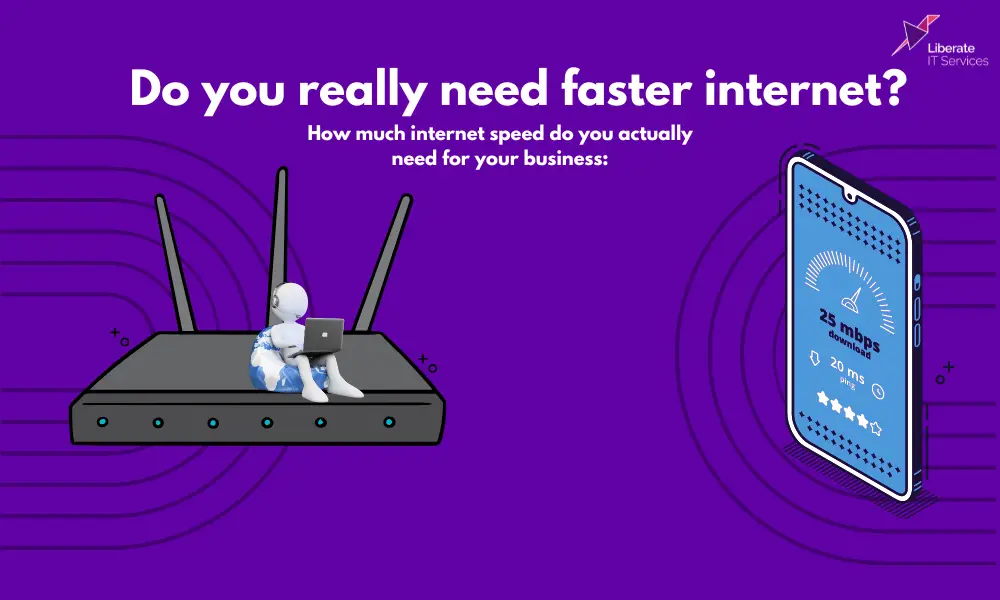 Business assessing internet speed requirements to improve productivity and connectivity