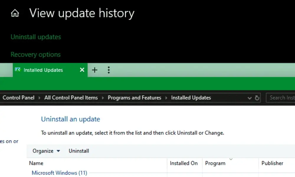 Microsoft blue screen update history and major Windows system error changes