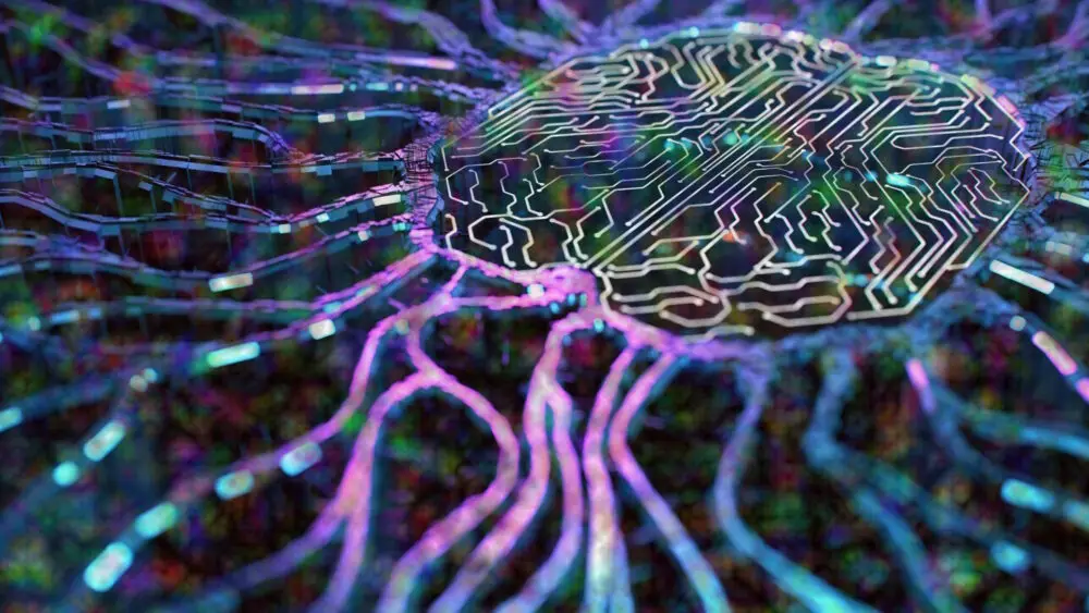 AI-powered technology brain representing modern IT services