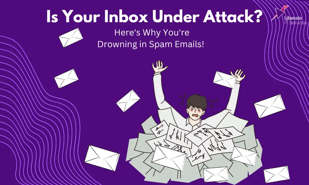 Spam email containing unwanted or suspicious messages in an inbox
