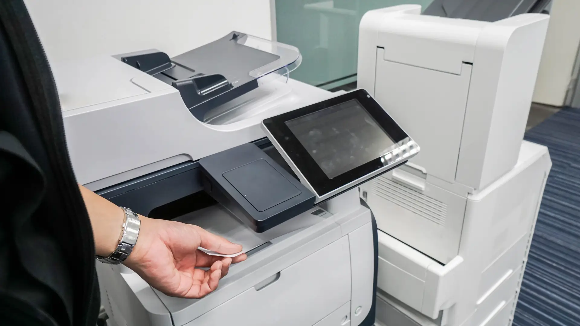 Office printer used for business document printing and scanning