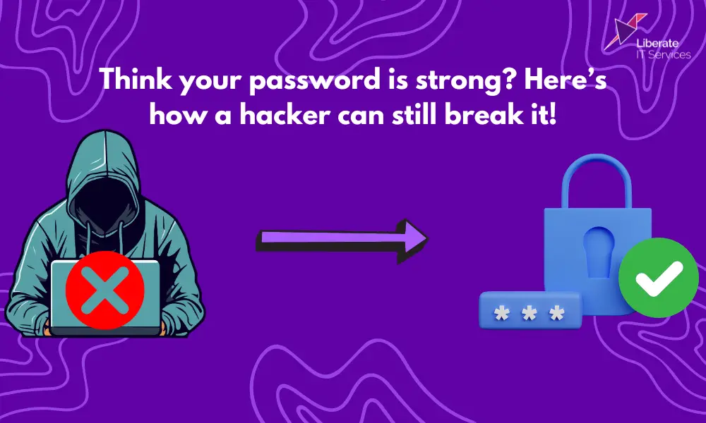 Hacker attempting to crack a strong password through a cyberattack