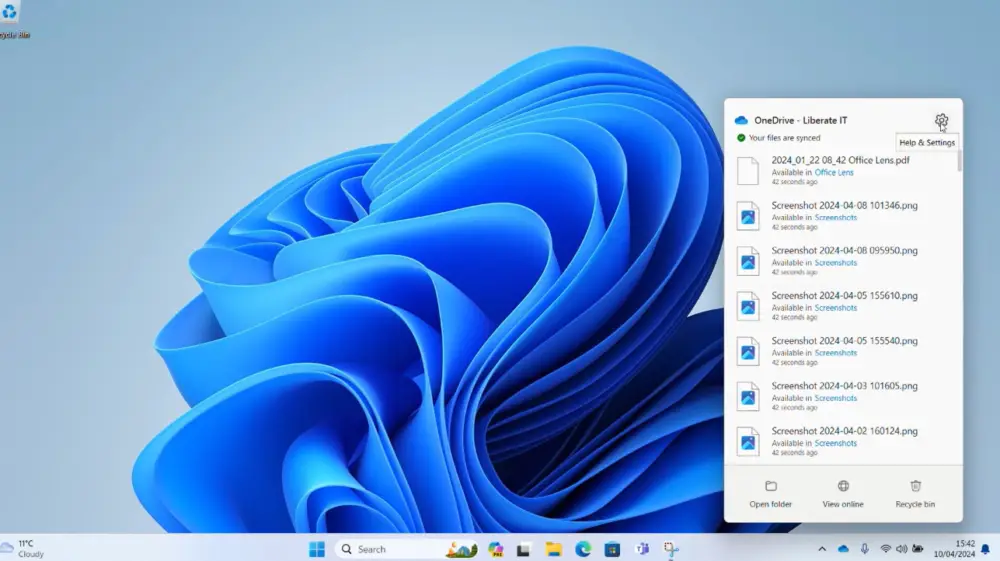 Microsoft OneDrive desktop application