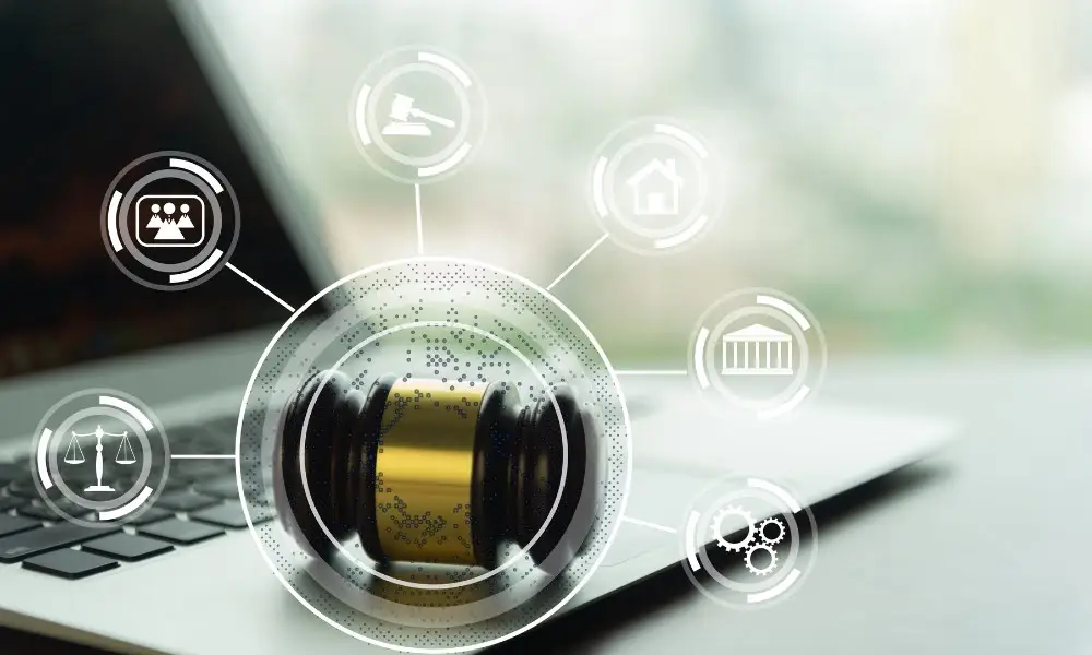 Benefits of IT support for law firms including cybersecurity, compliance, productivity, and client data protection