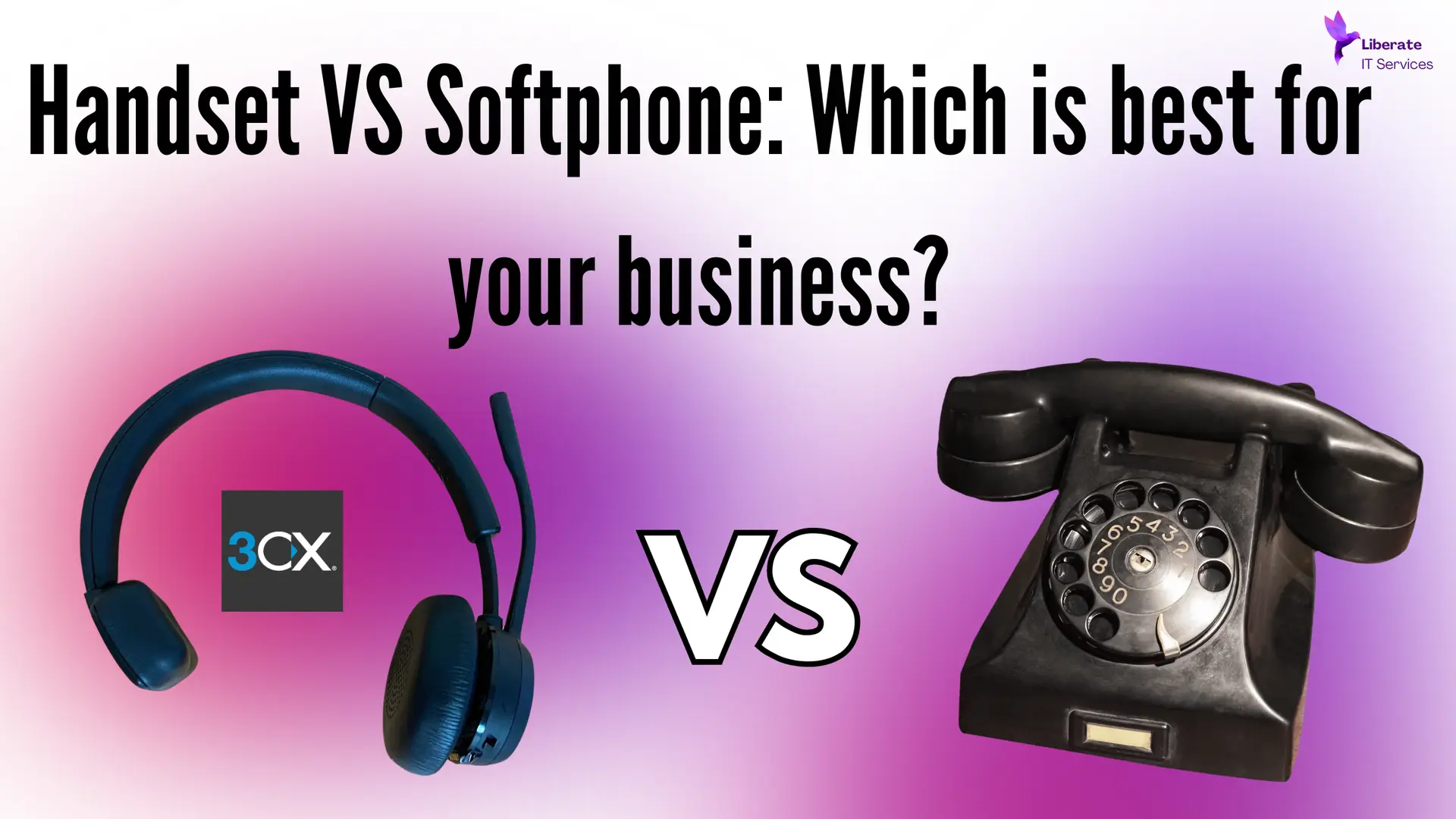Comparison of a softphone and a desk handset for business communication and telephony