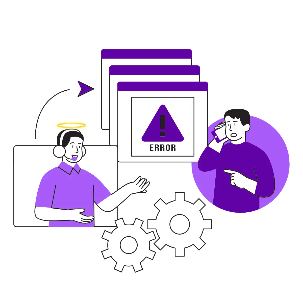 IT manager overseeing business technology strategy, systems and support services