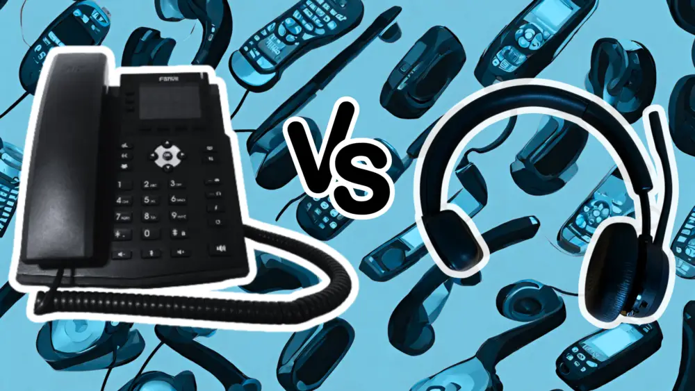 Headset vs handset comparison for business phone systems