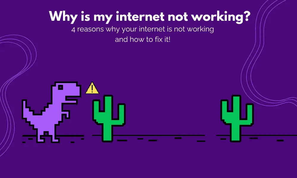 Person troubleshooting an internet connection problem affecting work and connectivity